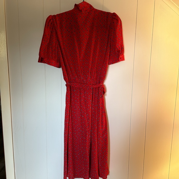 Vintage!  Items California Floral Belted Dress Size 14/M-L - Picture 8 of 14